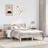 Estructura de cama con cabecero madera maciza pino 140x200