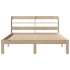 Estructura de cama con cabecero madera maciza pino 140x200