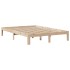 Estructura de cama con cabecero madera maciza pino 140x200