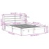 Estructura de cama con cabecero madera maciza pino 140x200