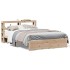 Estructura de cama con cabecero madera de pino blanco