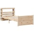 Estructura de cama con cabecero madera maciza pino 75x190