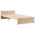 Estructura de cama con cabecero madera maciza pino 75x190