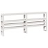 Estructura de cama con cabecero sin colchón blanco 160x200