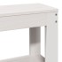 Estructura de cama con cabecero sin colchón blanco 160x200
