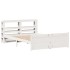 Estructura de cama con cabecero madera de pino blanco