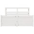 Estructura de cama con cabecero madera de pino blanco