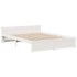 Estructura de cama con cabecero madera de pino blanco