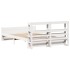 Estructura de cama con cabecero madera de pino blanco