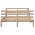 Estructura de cama con cabecero madera de pino blanco