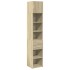 Armario estrecho madera ingeniería roble Sonoma 40x42,5x225