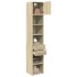 Armario estrecho madera ingeniería roble Sonoma 40x42,5x225