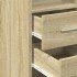 Armario estrecho madera ingeniería roble Sonoma 40x42,5x225