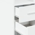 Armario estrecho madera de ingeniería blanco 40x42,5x225