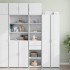 Armario estrecho madera de ingeniería blanco 45x42,5x225