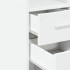 Armario estrecho madera de ingeniería blanco 45x42,5x225