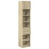 Armario estrecho madera ingeniería roble Sonoma 45x42,5x225