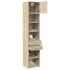 Armario estrecho madera ingeniería roble Sonoma 45x42,5x225