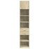 Armario estrecho madera ingeniería roble Sonoma 45x42,5x225