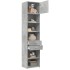 Armario estrecho madera ingeniería gris hormigón 50x42,5x225