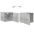 Armario estrecho madera ingeniería gris hormigón 50x42,5x225