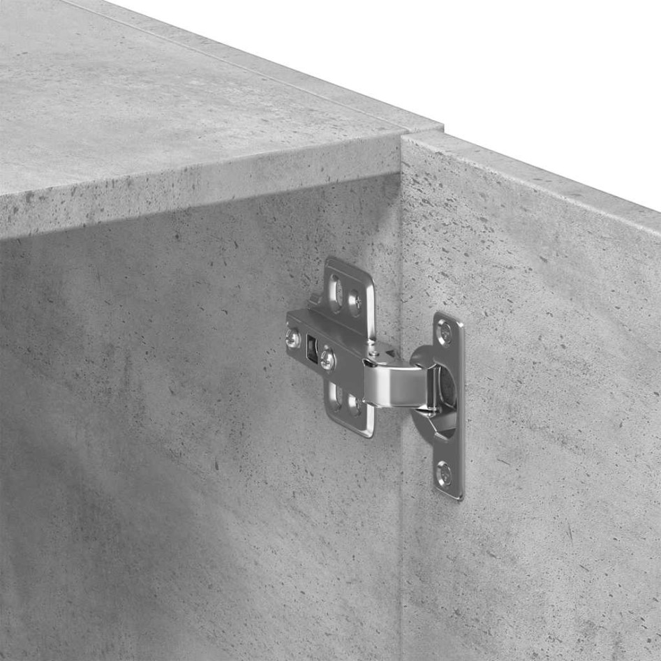 Armario estrecho madera ingeniería gris hormigón 50x42,5x225