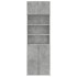 Armario de madera de ingeniería gris hormigón 70x42,5x225