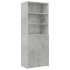 Armario de madera de ingeniería gris hormigón 70x42,5x225