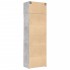 Armario de madera de ingeniería gris hormigón 70x42,5x225