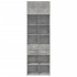 Armario de madera de ingeniería gris hormigón 70x42,5x225