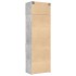 Armario de madera de ingeniería gris hormigón 70x42,5x225