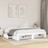 Cama sin colchón blanca 180x200 cm madera de