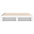 Cama sin colchón blanca 180x200 cm madera de