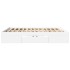 Cama sin colchón blanca 180x200 cm madera de
