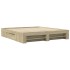 Estructura de cama sin colchón roble Sonoma 180x200