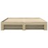 Estructura de cama sin colchón roble Sonoma 180x200