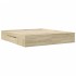 Estructura de cama sin colchón roble Sonoma 180x200