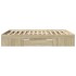 Estructura de cama madera de ingeniería roble Sonoma 160x200