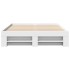 Estructura de cama madera de ingeniería blanca 140x200