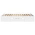 Estructura de cama madera de ingeniería blanca 140x190