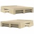 Estructura de cama sin colchón madera roble Sonoma 140x190