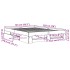 Estructura de cama sin colchón madera roble Sonoma 140x190