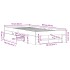 Estructura de cama madera de ingeniería blanca 90x200