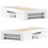 Estructura de cama madera de ingeniería blanca 90x190