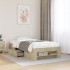 Estructura de cama sin colchón madera roble Sonoma 90x190