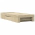 Estructura de cama sin colchón madera roble Sonoma 75x190