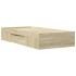 Estructura de cama sin colchón madera roble Sonoma 75x190