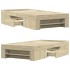 Estructura de cama sin colchón madera roble Sonoma 75x190