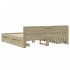 Cama con cabecero madera de ingeniería roble Sonoma 180x200