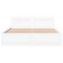 Estructura cama con cabecero madera ingeniería blanco
